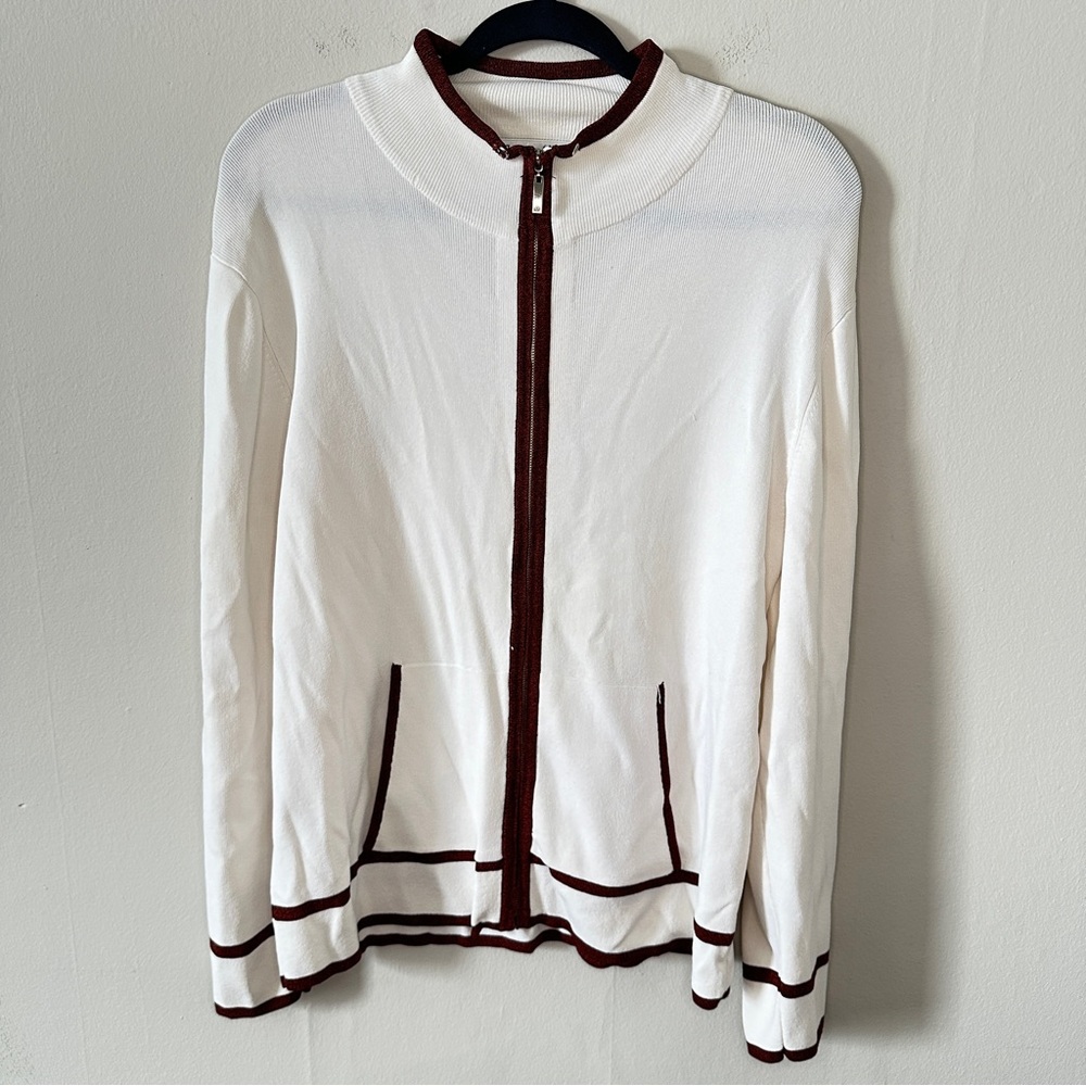 Coldwater Creek, Knitted Zip Up, size L